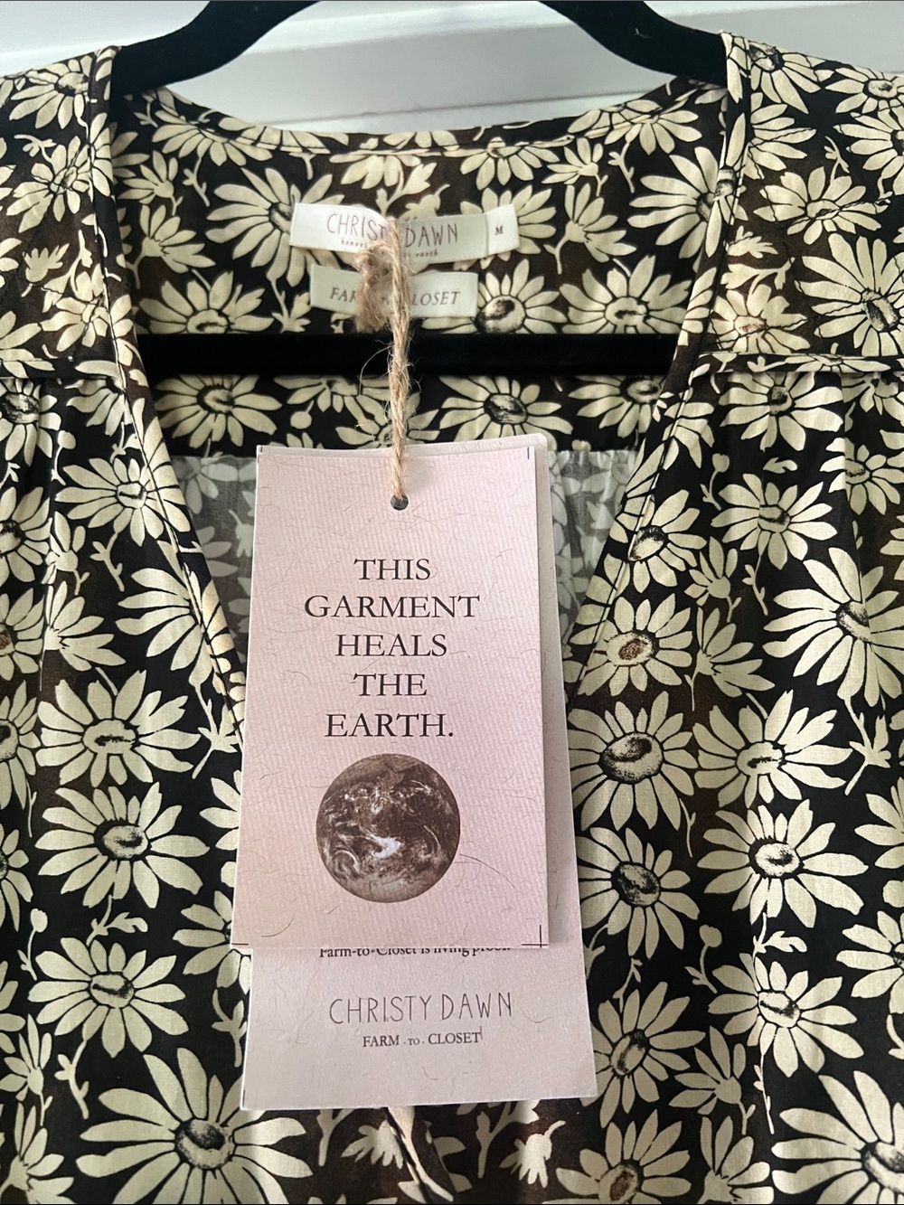 NWT Christy Dawn "Dawn Dress" in night chamomile - Picture 2 of 6